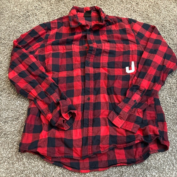 Oakley Flannel Men’s L Large black and red - Picture 1 of 2
